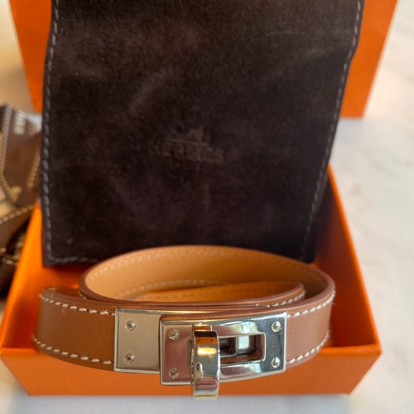 Hermes Jewelry - HERMÈS Kelly Double Tour wrap bracelet
